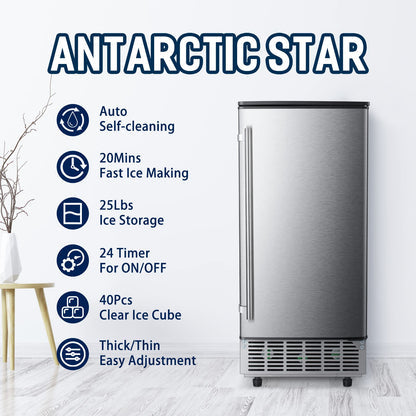 Commercial Ice Maker Machine – Freestanding & Built-In Design