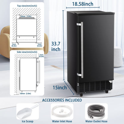 Commercial Ice Maker Machine – Freestanding & Built-In Design