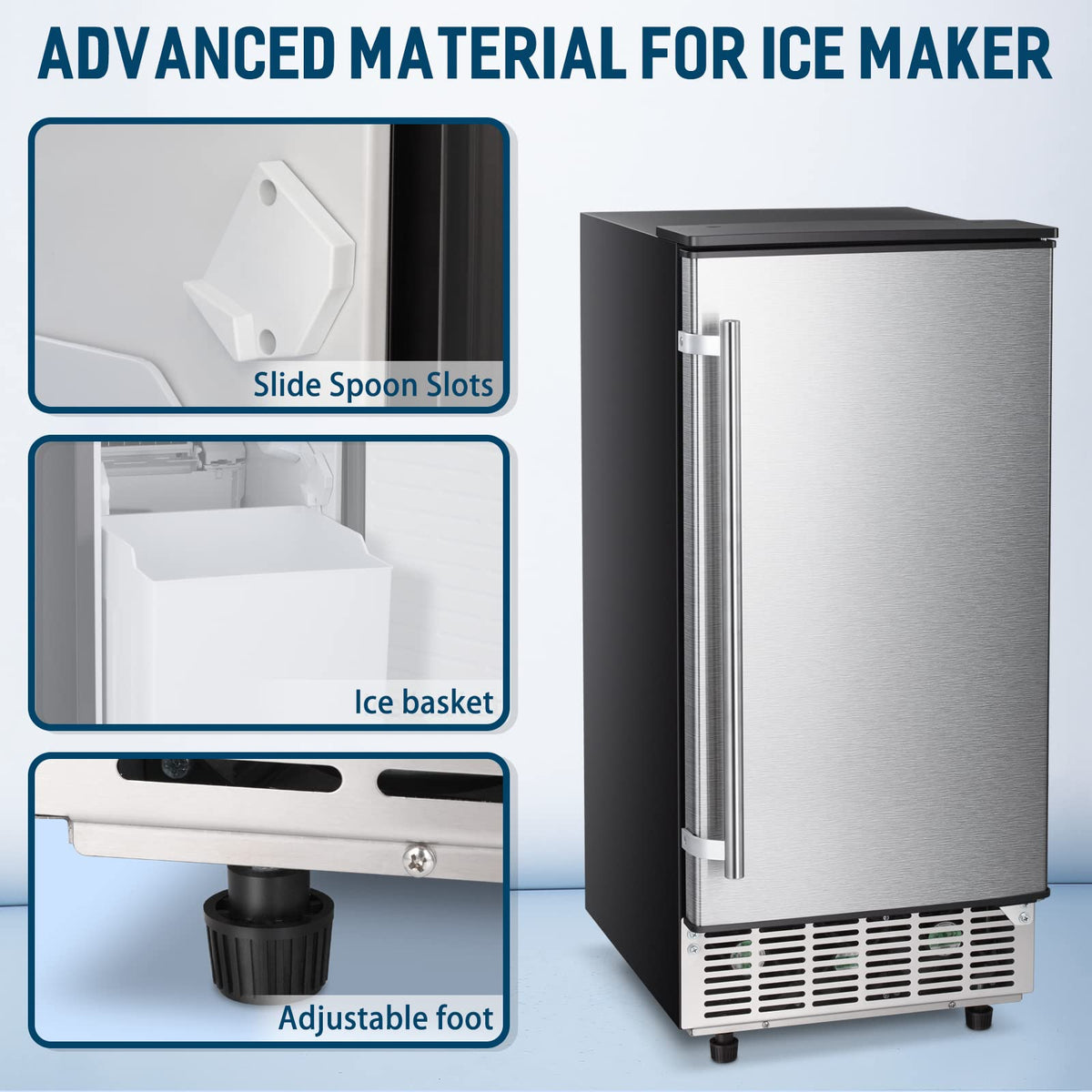Commercial Ice Maker Machine – Freestanding & Built-In Design