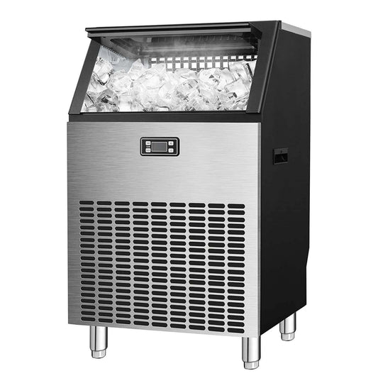 Commercial Ice Maker Machine Stainless Steel – 200 Lbs Ice Production Capacity