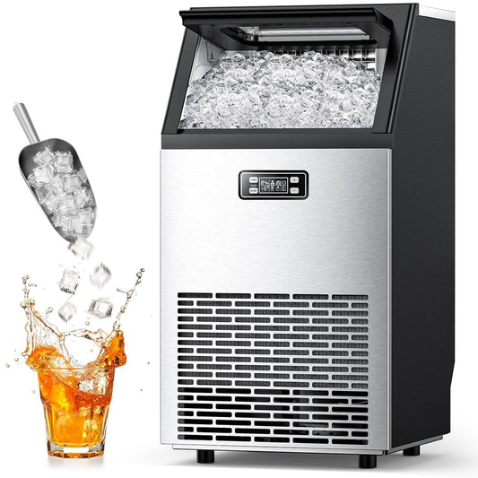 Commercial Ice Maker Machine – Stainless Steel Freestanding Ice Machine